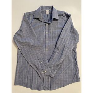 Brooks Brothers Regent Fit Non-Iron Plaid Dress Shirt 16 1/2-4/5